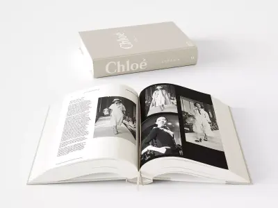 open coffetable book chloe 3D model