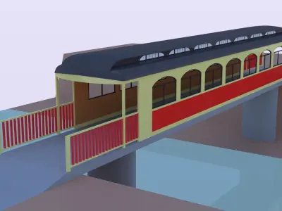 Old tram bridge 3D model