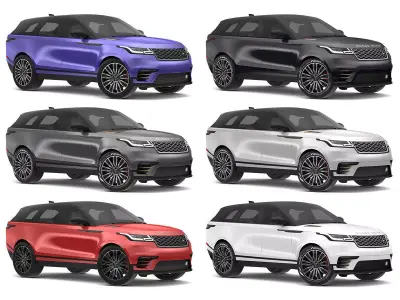 2018 Land Rover Range Rover Velar All Colors 3D model