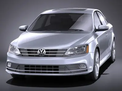 Volkswagen Jetta 2015 VRAY 3D model