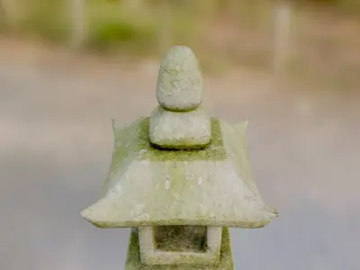 Japanese Stone Lantern - Kasuga-doro Low-poly 3D model