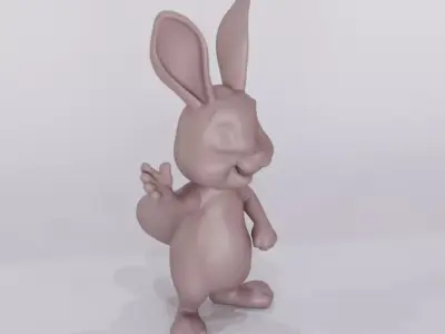 Cute Cartoon Rabbit Toy 3D Printable Model 3D print model