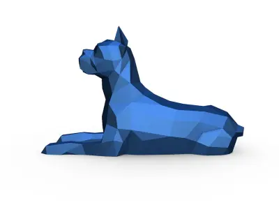 Boxer figure 3D print model
