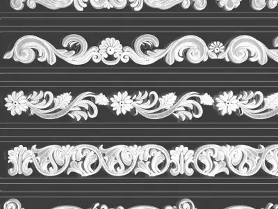 Ornament Trim Vol 01 3D model