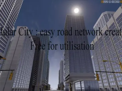 road network creator Free low-poly 3D model