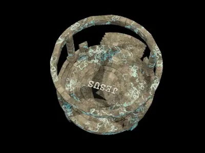 autel old rusty fountain Free 3D model