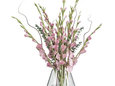 Flower In Vase 70 3D model