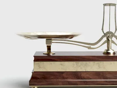 Vintage Balance Scale 3D model