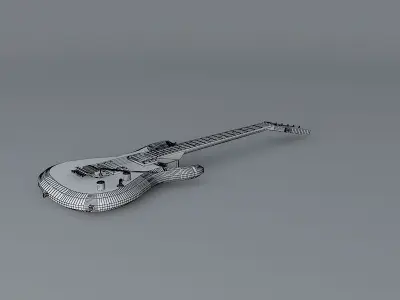 Ibanez Joe Satriani model guitar Free 3D model