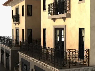 Luxury mediterranean villa 3D model