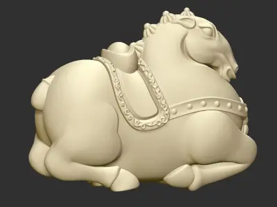 horse statue of 3D print model