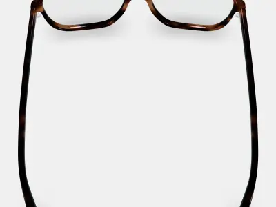 Carrick Eyeglasses in Cognac Tortoise 3D model