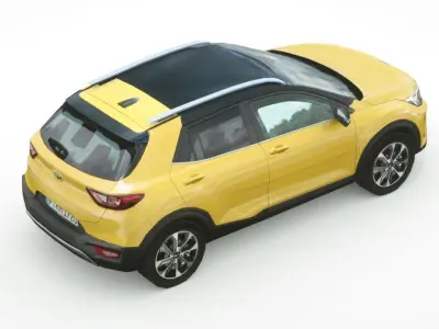 Kia Stonic 2018 Low-poly 3D model