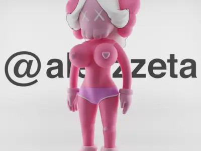 Kaws Pink Twins Bundle for Print 3D print model