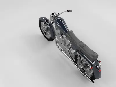  Motorcycle 3 dmodel Low-poly 3D model