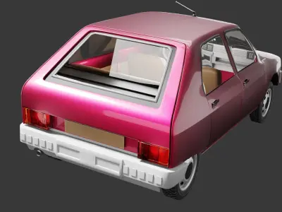Automobile Visa 1978 3D model