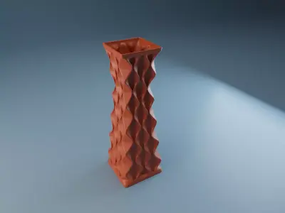 Vase math rhombus 3D print model