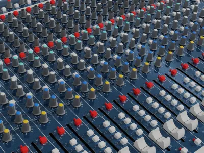 Audio Mixer 3D model
