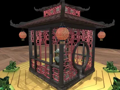 Chinese pavilion 3D model order