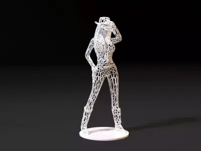 Sexy Cowgirl 3D print model
