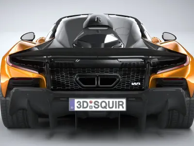 Mclaren W1 2025 LowPoly 3D model