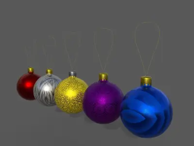 Christmas tree decoration 3D model