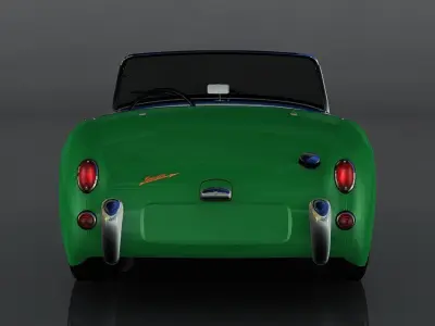 Austin Healey Sprite Low-poly 3D model