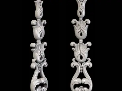 Classic carved 106 3D model
