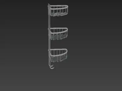 Hotel 18x18 Oval Ribbed Triple 3D model