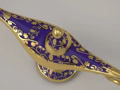 Ramadan oil Lamp Genie lamp 3D model
