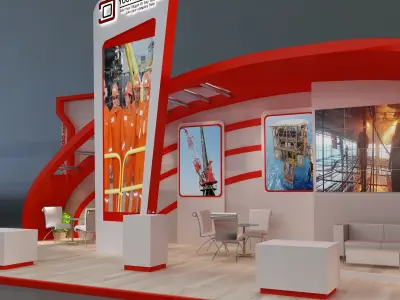 Booth Exhibition Stand a230b 3D model