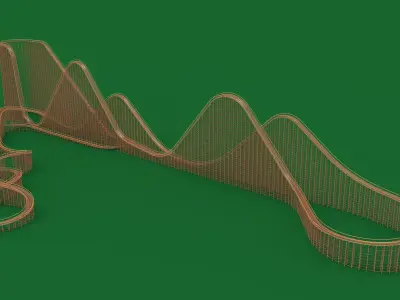 El Toro - Six Flags Great Adventure 3D model