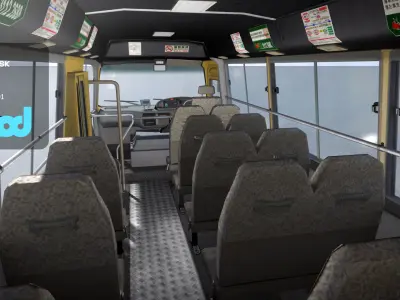 Hk Minibus Red 3D model