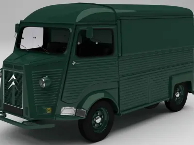 1980 Citroen H 3D model