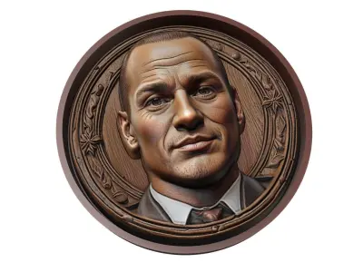 Wesley Sneijder Footballer Medallion 3D print model