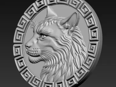 Cat Head A75 3D print model