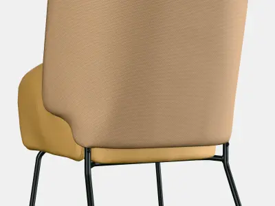 BINGSTA High-back armchair 1 Low-poly 3D model