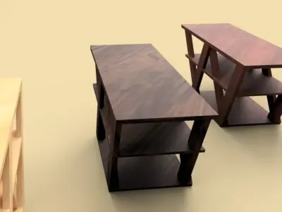TV table 4 3D model
