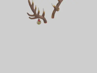 Reindeer Antlers Decor model Low-poly 3D model