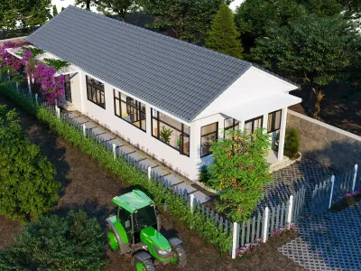 House in the countryside 3D model