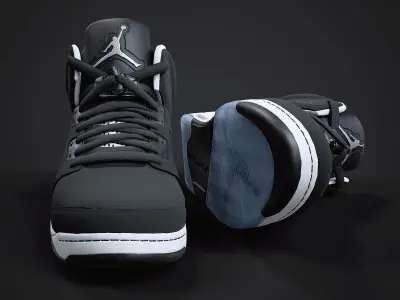 Air Jordan 5-retro sneaker 2 Low-poly 3D model