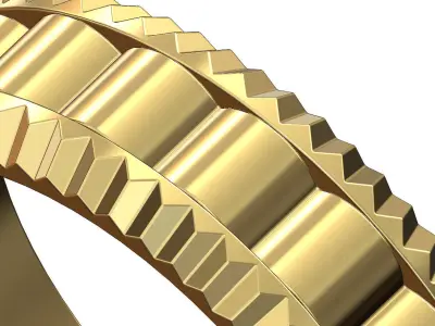 Watch bezel presidential link band US sizes 7to11 3D print model