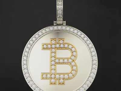 Bitcoin Pendant  3D print model
