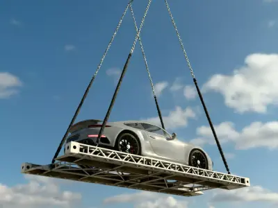 Air Vehicle Transport rack 3D model