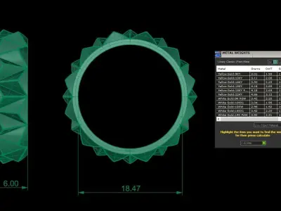 ring triangular 3D print model