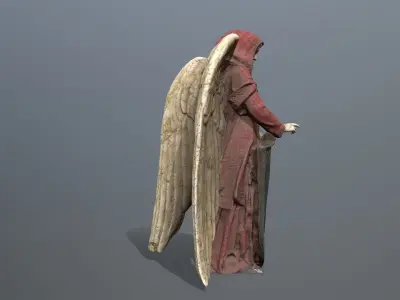 Woman Angel 1 Low-poly 3D model