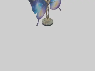 Celestial Butterfly statue model 3D model