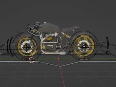 BIKE RIGGED 3D model