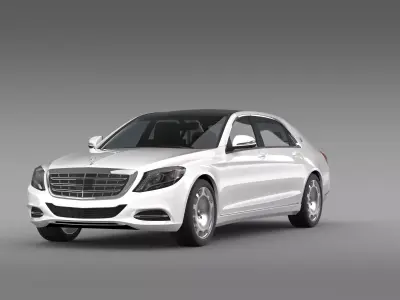 Mercedes Maybach S400 X222 2015 3D model