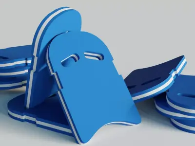 Swimming Kick Board Low-poly 3D model